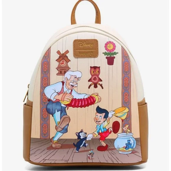 Loungefly Disney Pinocchio Dancing Mini Backpack - Picture 1 of 4